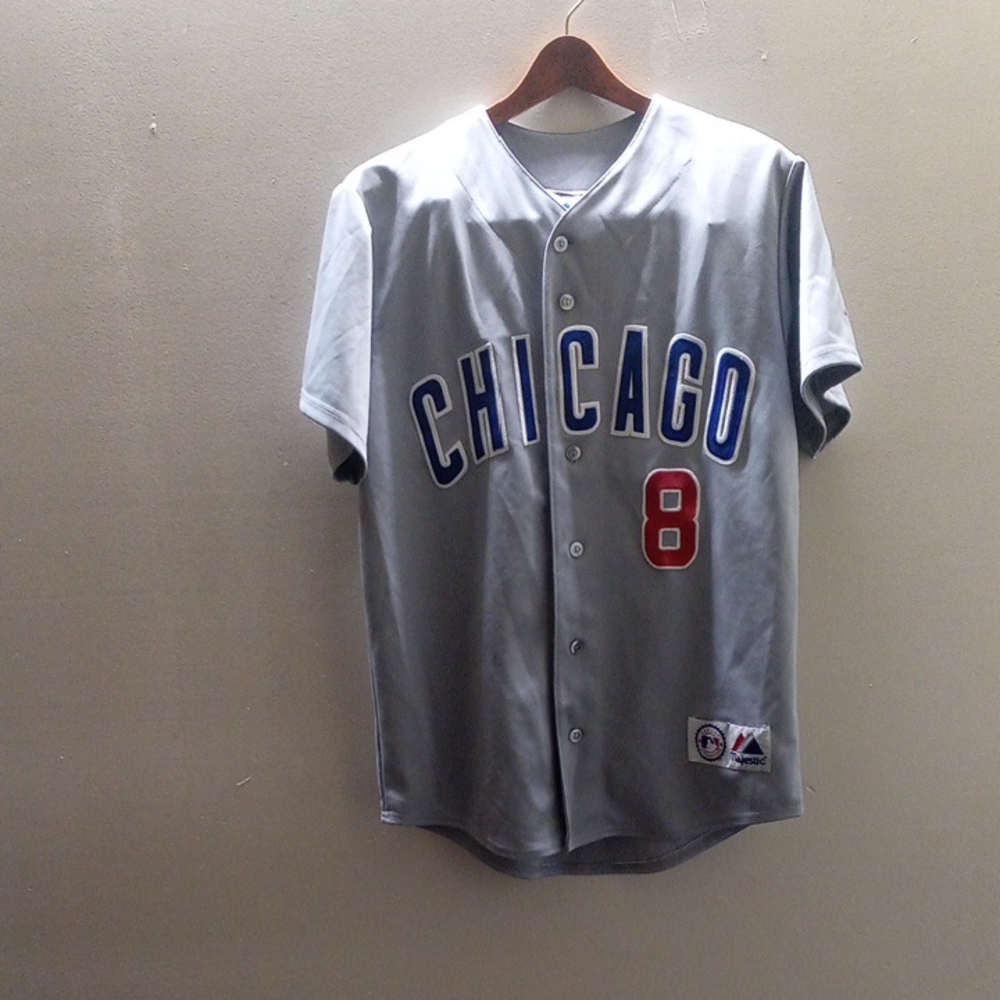 Barrett Chicago 8 Gray Baseball Jersey